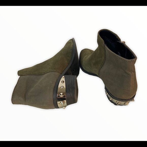 Circus Sam Edelman Holt Ankle Bootie Green Suede - Picture 3 of 6